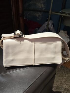 HYPE ~ Cream Women’s Shoulder Bag - Sleek Minimalist Design